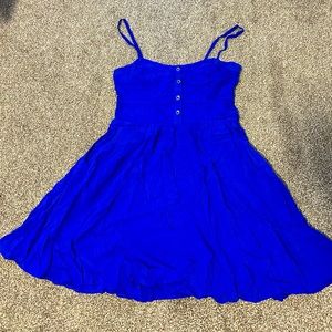 Royal Blue Mini Sundress from Express - Size S